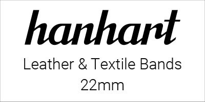 Hanhart Leather & Textile Bands 22mm