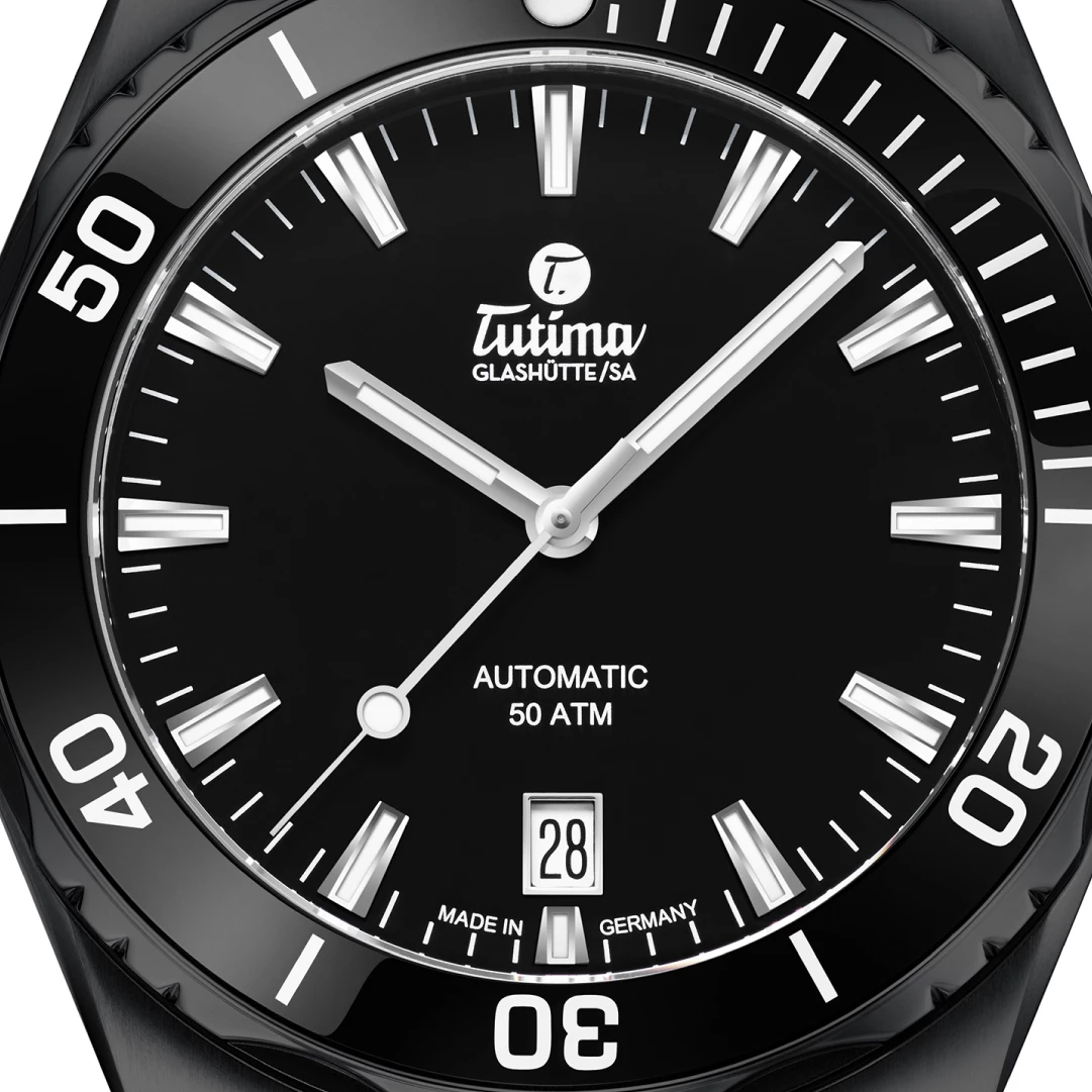 Tutima M2 M2 Seven Seas S Black Limited Edition German made men's