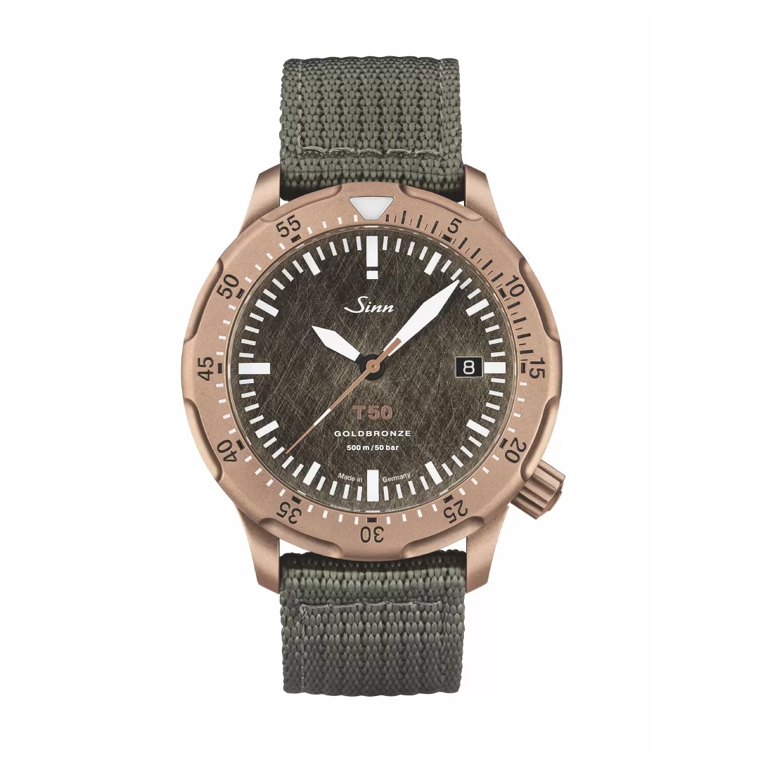 Sinn T50 GOLDBRONZE: A Limited Dive Watch Crafted in Goldbronze - Define Watches