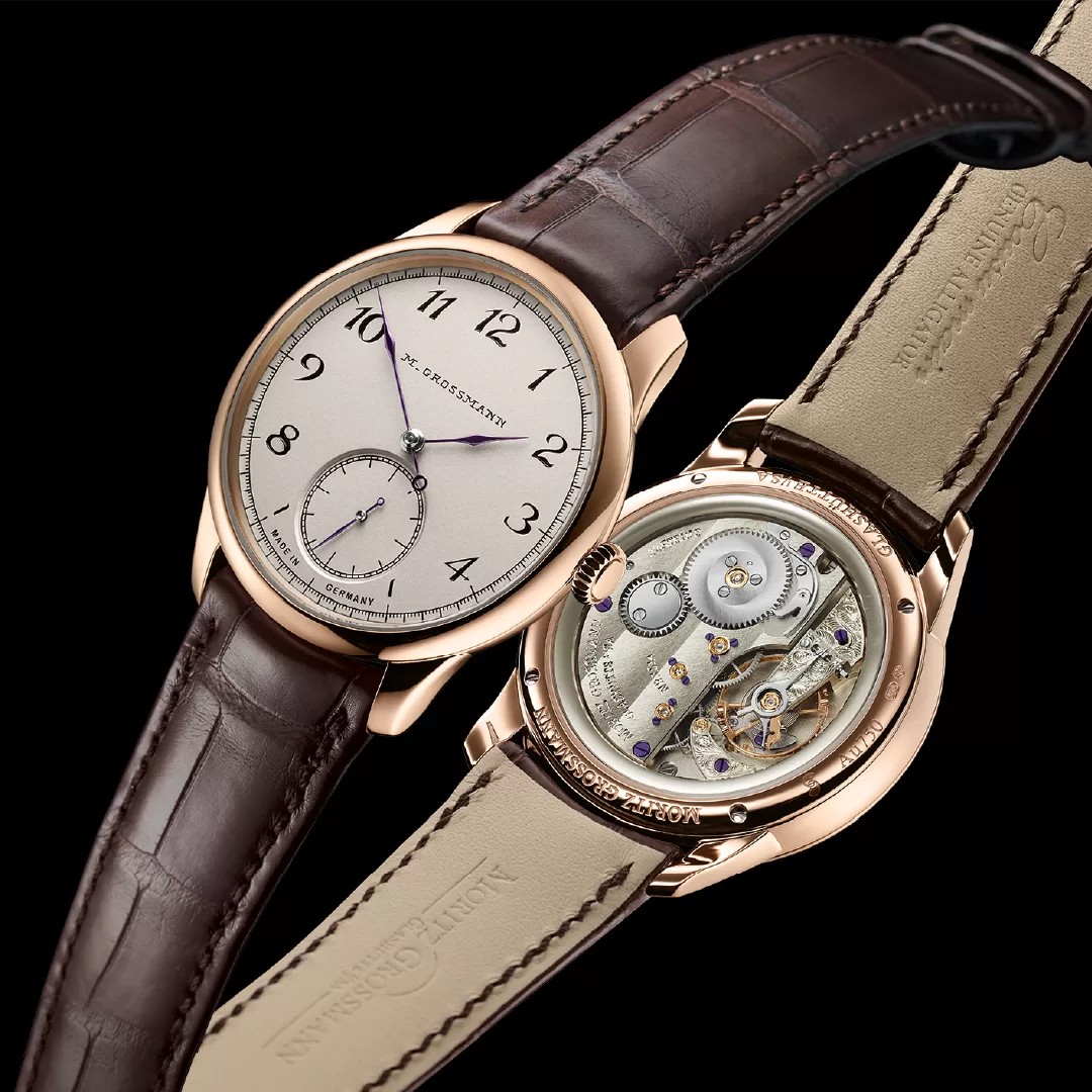 Introducing the Moritz Grossmann TEFNUT 39 Silver-Plated in Rose Gold - Define Watches