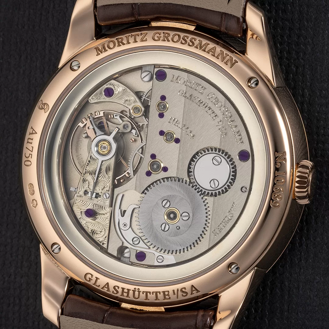 Introducing the Moritz Grossmann TEFNUT 39 Silver-Plated in Rose Gold - Define Watches