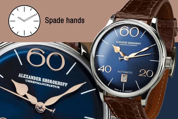 Watch facts - Different types of watch hands - Define Watches