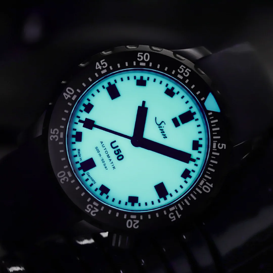 Sinn U50 S L Limited Edition luminous diving watch Define Watches