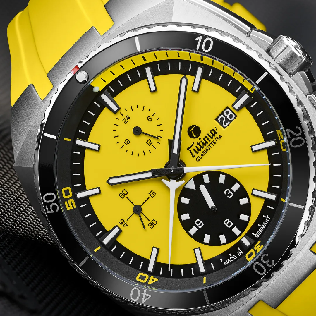 NEW: Racing Yellow Revolution: The Tutima Saxon One ZSM - Define Watches